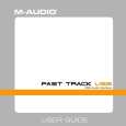 M-AUDIO FASTTRACKUSB User Guide M-AUDIO FASTTRACKUSB User Guide