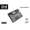 KORG D4 Owners Manual KORG D4 Owners Manual