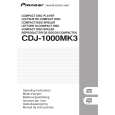 PIONEER CDJ-1000MK3 Owners Manual PIONEER CDJ-1000MK3 Owners Manual
