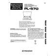 PIONEER PL-570 Owners Manual PIONEER PL-570 Owners Manual