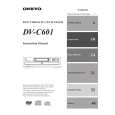ONKYO DVC601 Owners Manual ONKYO DVC601 Owners Manual