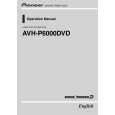 PIONEER AVH-P6000DVD/UC Owners Manual PIONEER AVH-P6000DVD/UC Owners Manual