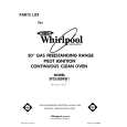 WHIRLPOOL SF335ESRW1 Parts Catalog WHIRLPOOL SF335ESRW1 Parts Catalog