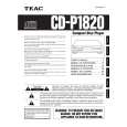 TEAC CD-P1820 Owners Manual TEAC CD-P1820 Owners Manual