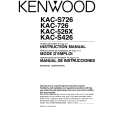 KENWOOD KACS426 Owners Manual KENWOOD KACS426 Owners Manual