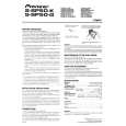 PIONEER S-SP50-G/XTW/EU5 Owners Manual PIONEER S-SP50-G/XTW/EU5 Owners Manual