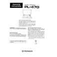 PIONEER PL470 Owners Manual PIONEER PL470 Owners Manual