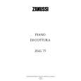 ZANUSSI ZGG75ALU Owners Manual ZANUSSI ZGG75ALU Owners Manual
