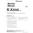 PIONEER S-A550/XJI/E Service Manual PIONEER S-A550/XJI/E Service Manual