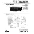 SONY STR-D865 Service Manual SONY STR-D865 Service Manual