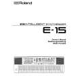 ROLAND E-15 Owners Manual ROLAND E-15 Owners Manual