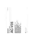 SONY ACV35 Owners Manual SONY ACV35 Owners Manual