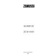 ZANUSSI ZCM6650W Owners Manual ZANUSSI ZCM6650W Owners Manual