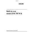ZANUSSI ZSM705K Owners Manual ZANUSSI ZSM705K Owners Manual