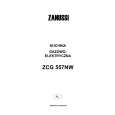 ZANUSSI ZCG557NW Owners Manual ZANUSSI ZCG557NW Owners Manual