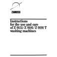 ZANUSSI Z9151 Owners Manual ZANUSSI Z9151 Owners Manual