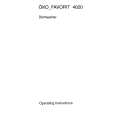AEG Favorit 4020 BIO W Owners Manual AEG Favorit 4020 BIO W Owners Manual