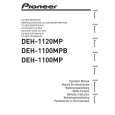 PIONEER DEH-1100MPB/XN/EW5 Owners Manual PIONEER DEH-1100MPB/XN/EW5 Owners Manual