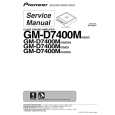 PIONEER GM-D7400M/XS/ES Service Manual PIONEER GM-D7400M/XS/ES Service Manual