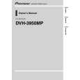 PIONEER DVH-3950MP/XZ/RD Owners Manual PIONEER DVH-3950MP/XZ/RD Owners Manual