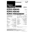 PIONEER KPH4800ES Service Manual PIONEER KPH4800ES Service Manual