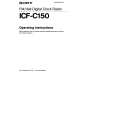 SONY ICF-C150 Owners Manual SONY ICF-C150 Owners Manual