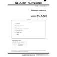 SHARP PC-AX20 Parts Catalog SHARP PC-AX20 Parts Catalog
