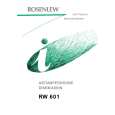 ROSENLEW RW601 Owners Manual ROSENLEW RW601 Owners Manual