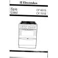ELECTROLUX CF7015 Owners Manual ELECTROLUX CF7015 Owners Manual