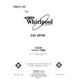 WHIRLPOOL LG7011XPW0 Parts Catalog WHIRLPOOL LG7011XPW0 Parts Catalog