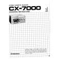 PIONEER CX-7000 Owners Manual PIONEER CX-7000 Owners Manual