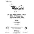 WHIRLPOOL SF5140EKW0 Parts Catalog WHIRLPOOL SF5140EKW0 Parts Catalog