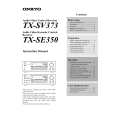 ONKYO TX-SV373 Owners Manual ONKYO TX-SV373 Owners Manual