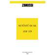 ZANUSSI ZGF329IX Owners Manual ZANUSSI ZGF329IX Owners Manual