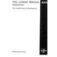 AEG LAVPrincess100 Owners Manual AEG LAVPrincess100 Owners Manual