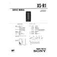 SONY XSR1 Service Manual SONY XSR1 Service Manual