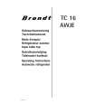 BRANDT TC16AWJE Owners Manual BRANDT TC16AWJE Owners Manual