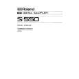 ROLAND S-550 Owners Manual ROLAND S-550 Owners Manual