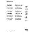 PIONEER X-CX303-K/TDXJ/RB Owners Manual PIONEER X-CX303-K/TDXJ/RB Owners Manual
