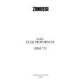 ZANUSSI ZHM733IN Owners Manual ZANUSSI ZHM733IN Owners Manual