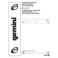 GEMINI P-07 Owners Manual GEMINI P-07 Owners Manual
