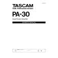 TEAC PA-30 Owners Manual TEAC PA-30 Owners Manual