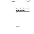 SONY SAVA100 Owners Manual SONY SAVA100 Owners Manual