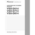 PIONEER VSXD714K Owners Manual PIONEER VSXD714K Owners Manual