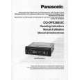 PANASONIC CQDPX35EUC Owners Manual PANASONIC CQDPX35EUC Owners Manual