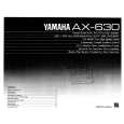 YAMAHA AX-630 Owners Manual YAMAHA AX-630 Owners Manual