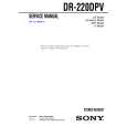 SONY DR-220DPV Service Manual SONY DR-220DPV Service Manual