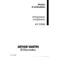ARTHUR MARTIN ELECTROLUX AR3596B Owners Manual ARTHUR MARTIN ELECTROLUX AR3596B Owners Manual