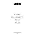 ZANUSSI ZOB681A Owners Manual ZANUSSI ZOB681A Owners Manual