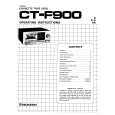 PIONEER CT-F900 Owners Manual PIONEER CT-F900 Owners Manual